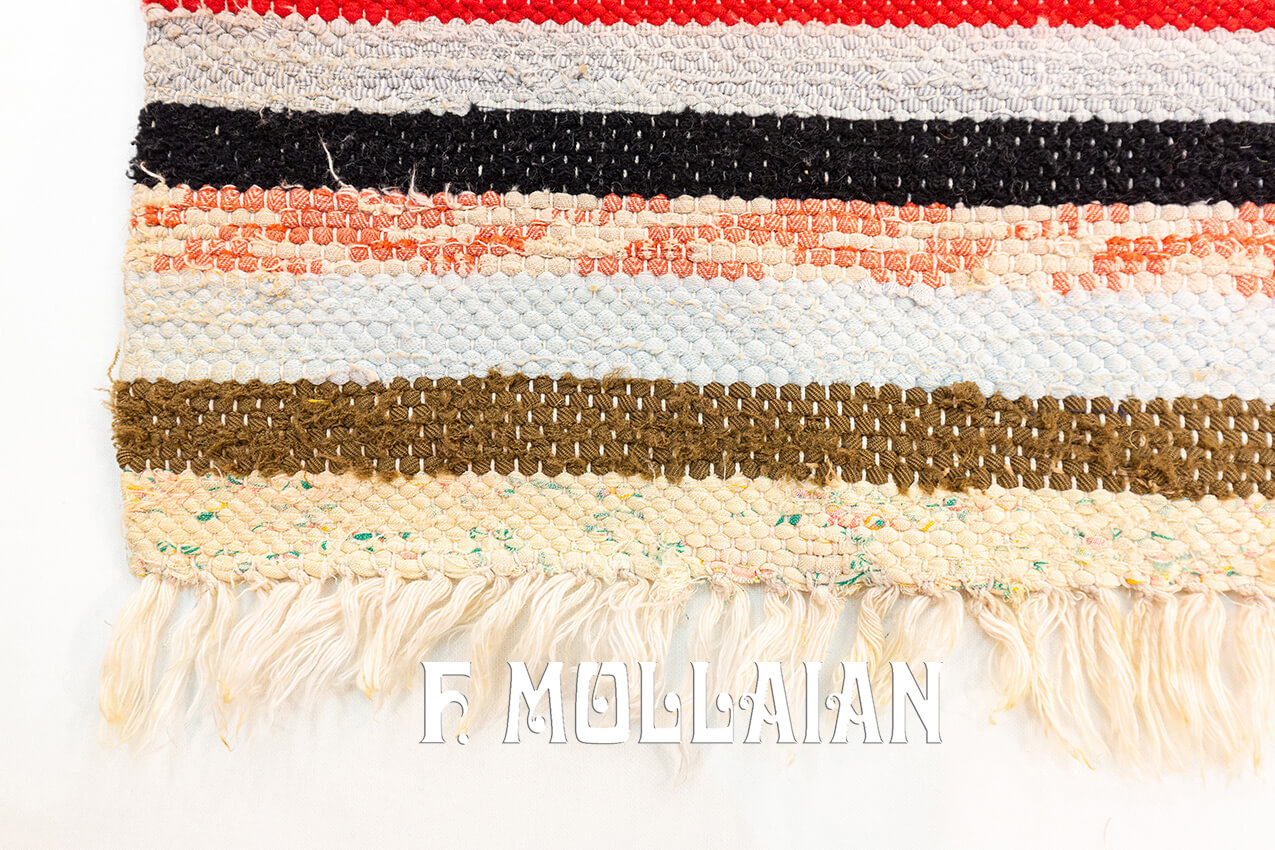 Scandinavian Rug Flat Weave n°:676989